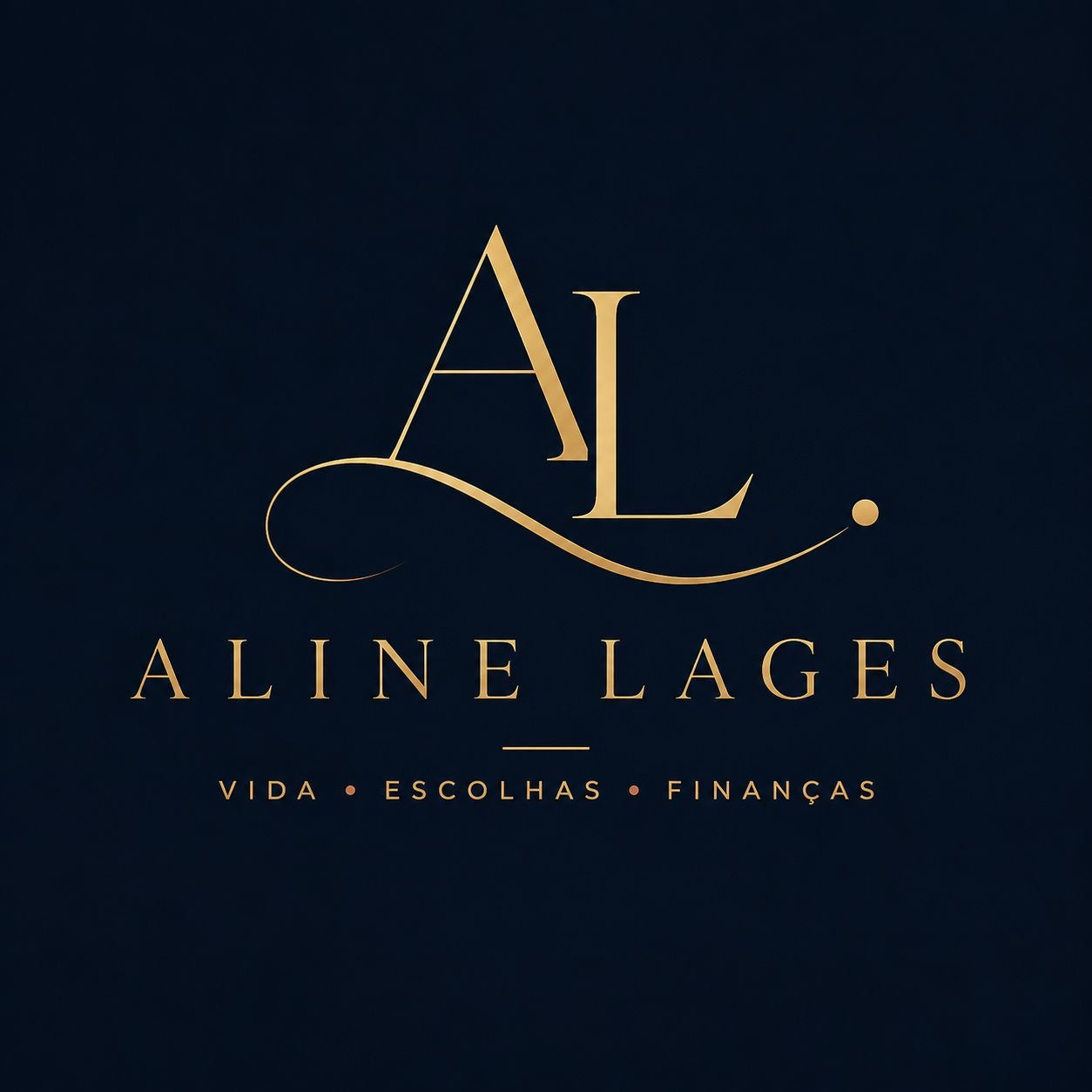 Identidade visual de Aline Lages — Vida, Escolhas e Finanças